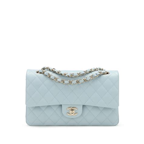 chanel blue flap